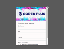 Tablet Screenshot of gorea-plus.hr